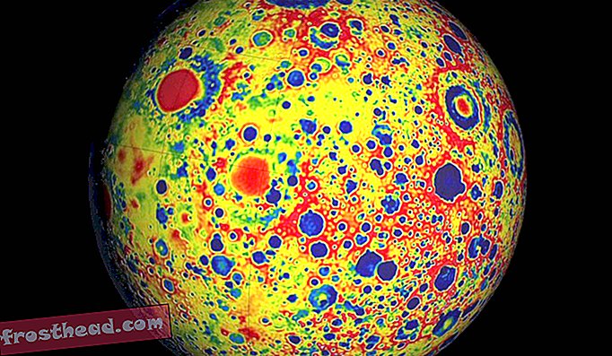 התוצאה של משימת ה- GRAIL - מפת כוח משיכה מפורטת של ירחנו.