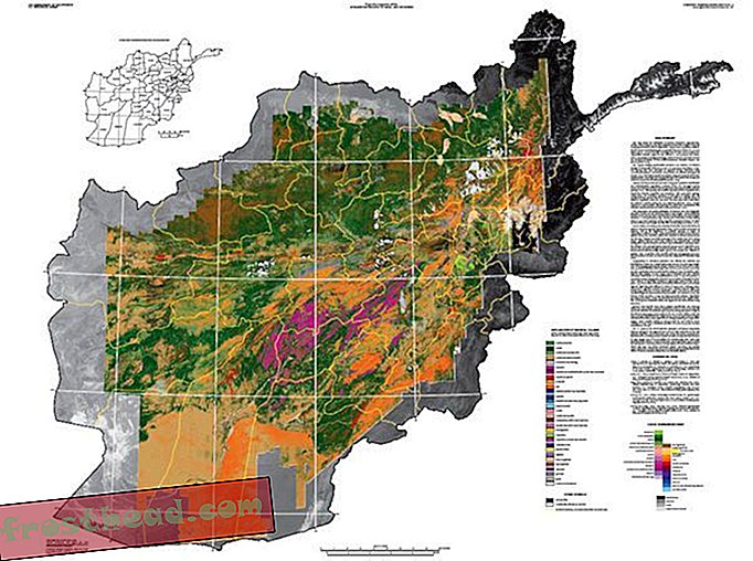 Kartierung der afghanischen Geologie von wirklich, wirklich weit weg