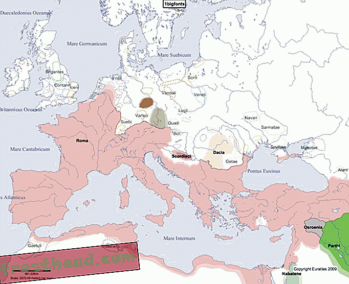 See kaart on Euroopa ajaloo kokkupõrkekursus, 1 AD tänapäevani