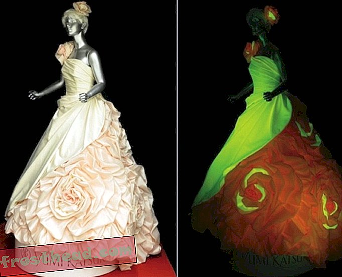 Planen Sie eine psychedelische Hochzeit mit leuchtenden Kleidern aus Material von Engineered Silkworm