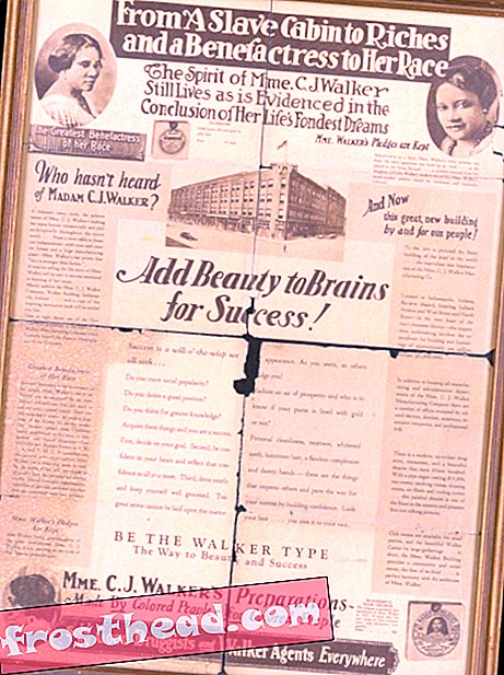 Propaganda para os produtos Madam C. J. Walker