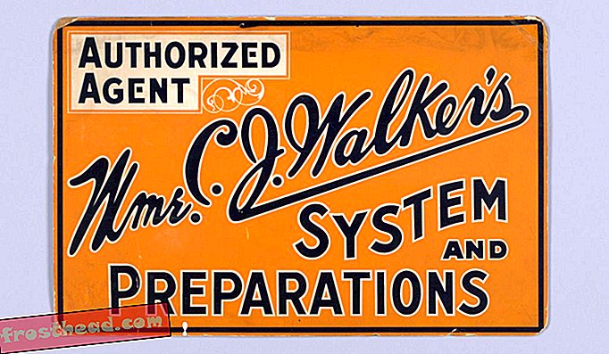 Signe pour le représentant autorisé de Madame C. J. Walker, ca. 1930