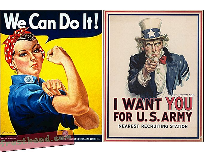 artículos, en el smithsonian, curators 'corner - Rosie the Riveter y el tío Sam: dos retratos, dos métodos de persuasión