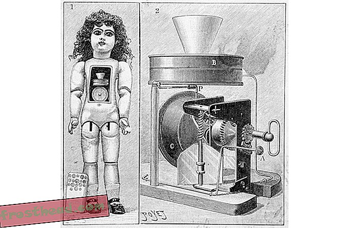 Edisonova lutka za razgovor, skica