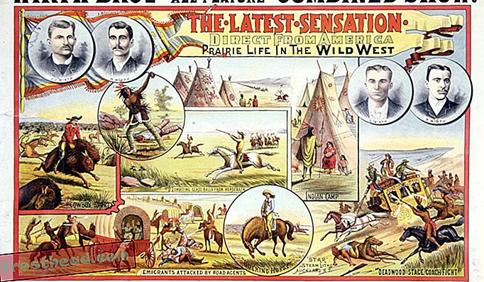 Même avant que l'industrie cinématographique ne se développe, des émissions de nouveauté comme celle-ci ont déformé la bataille de Little Bighorn et d'autres moments historiques pour produire des scénarios passionnants à l'intention du public.