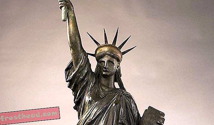 El modo de Bartholdi de la Estatua de la Libertad. Cortesía de American Art.