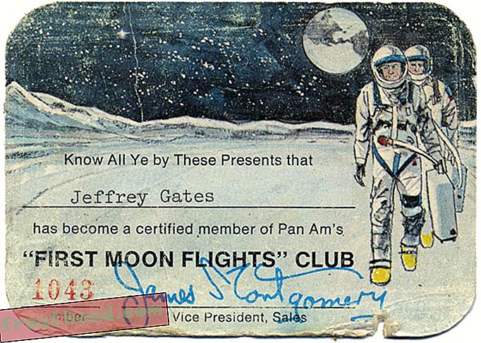 J'étais membre titulaire du club «First Moon Flights»