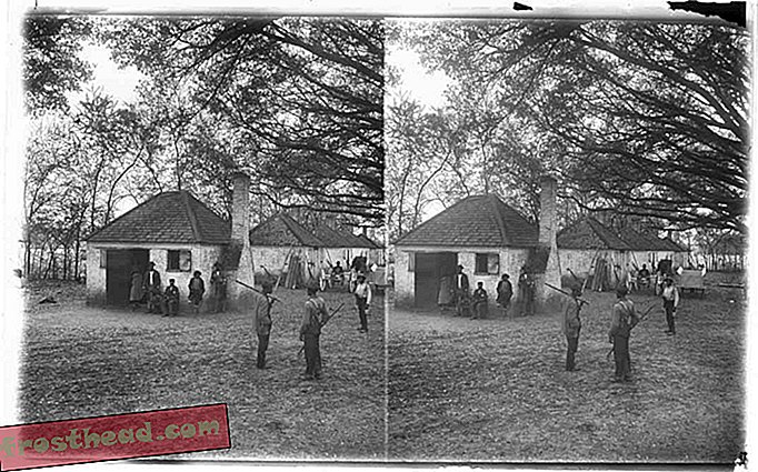 Cabanas onde os escravos foram criados para o mercado, Hermitage, Savannah, Ga.