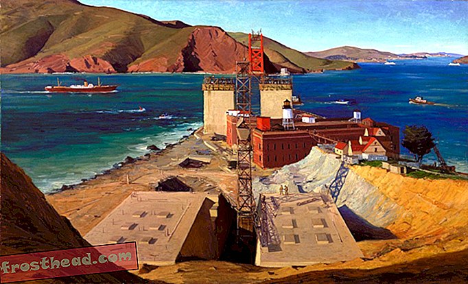 Golden Gate Bridge by Ray Strong, 1934. Courtesy of the Smithsonian American Art Museum 