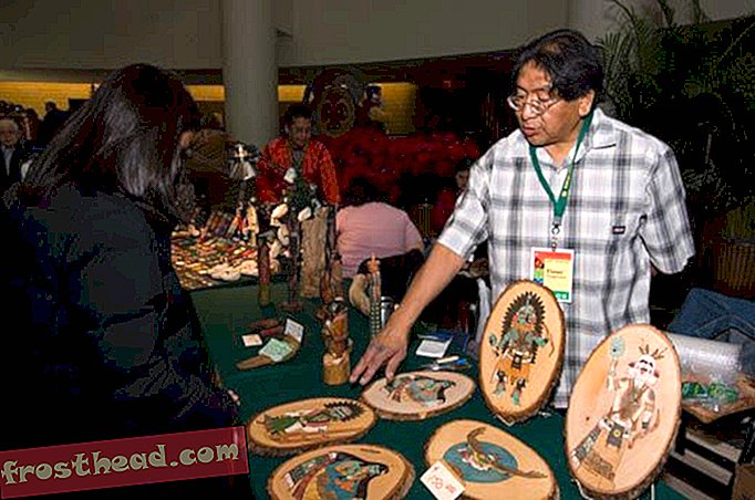 Kunstmarked på Nationalmuseet i den amerikanske indianer