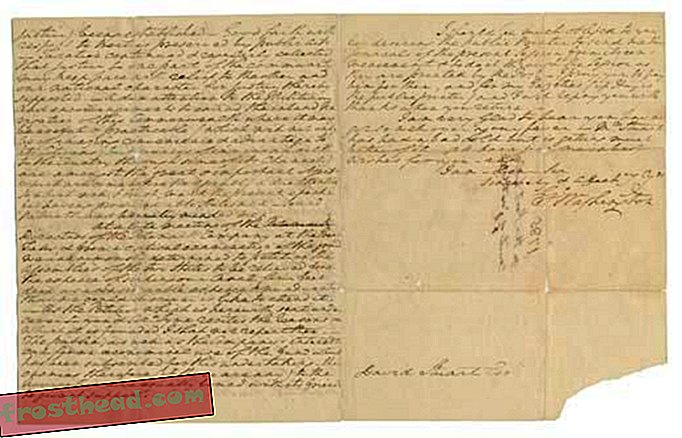 artikkeleita smithsonian blogeissa, ostoskeskuksen ympäri - George Washingtonin kirje