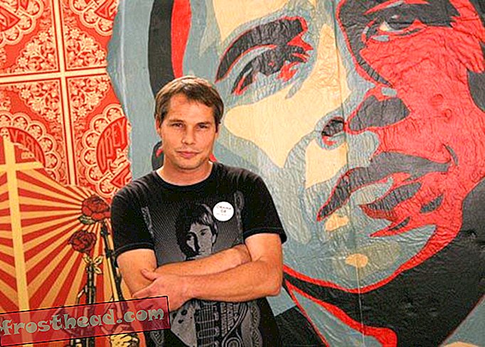 artiklid, sepikoda, ajaveebid, kaubanduskeskuse ümbruses - Kunstnik Obama portree taga: Shepard Fairey