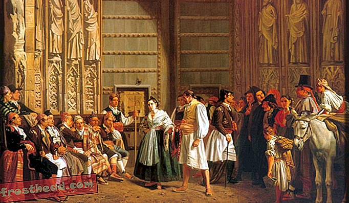 Tribunal de las Aguas מאת ברנרדו פרנדיז, 1865