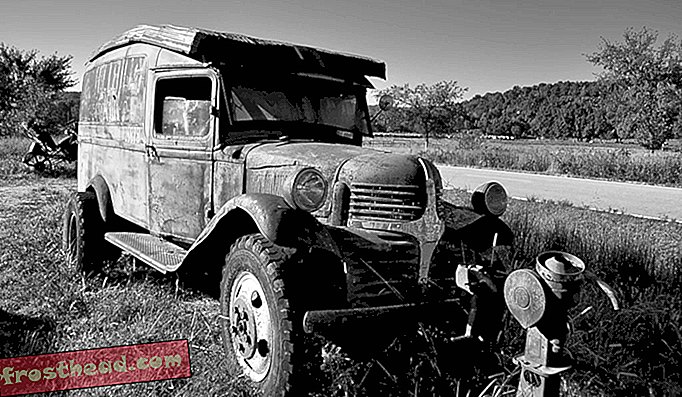 Un vieux wagon moonshiner de l'Arkansas.