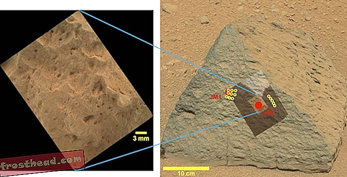 Uudishimu avastab uut tüüpi marsi kalju, mis tõenäoliselt tekkis vee lähedal