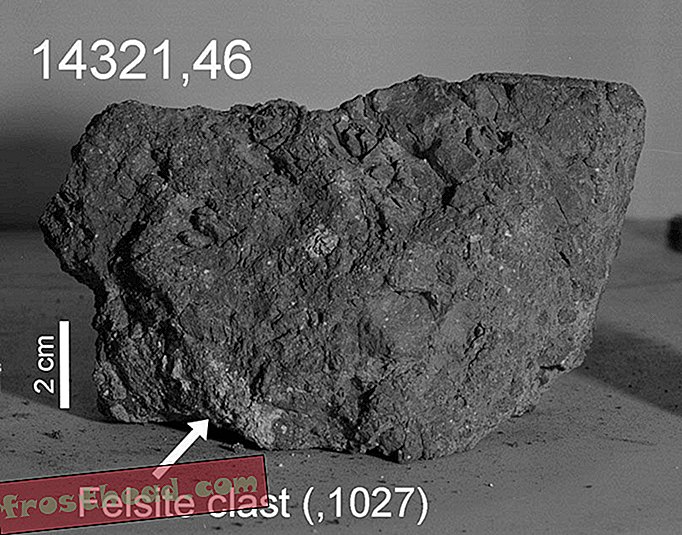 La roca más antigua conocida de la Tierra puede haberse encontrado en la Luna