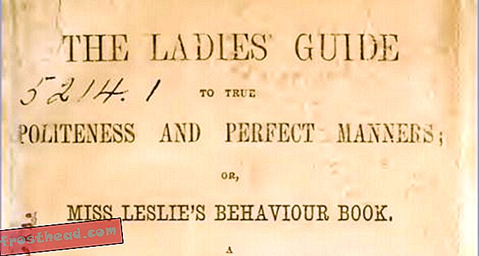 El consejo de la señorita Leslie de 1864 para damas: nunca digas depresión, agacharse o tal vez