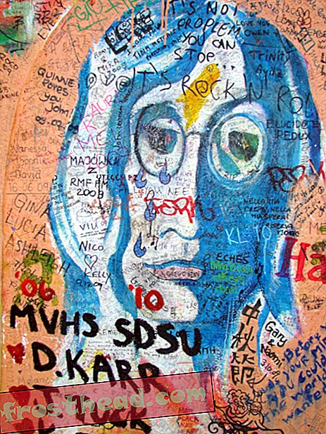 Praha John Lennoni müüri tulevased grafiti lisandused on rangelt reguleeritud