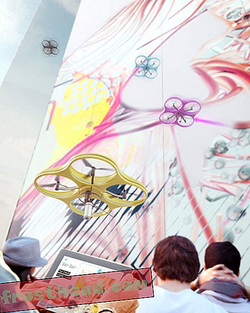 Tänavakunst võtab Graffiti-maalide droonide sülemistega varsti taeva