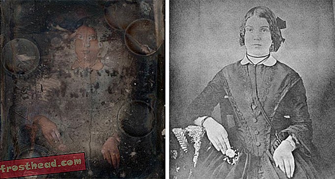 Pemecut Partikel Mendedahkan Wajah Tersembunyi dalam Potret Daguerreotype Ke-19 yang Rusak