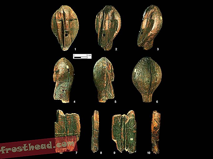 Drveni kip pronađen krajem 1890-ih, vjerojatno datira više od 11.000 godina
