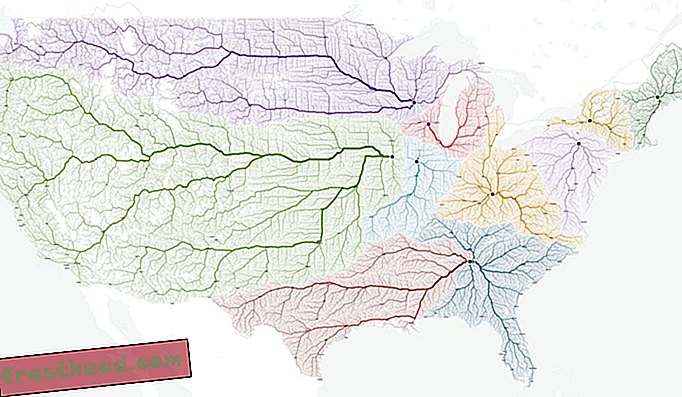 Ceste, ki vodijo do vsakega od desetih Romov v ZDA.