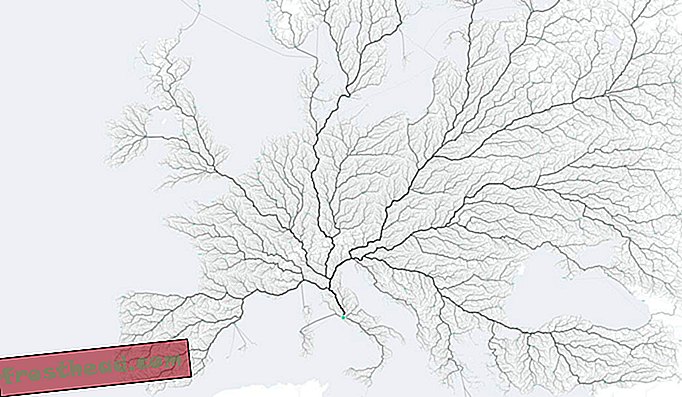 Визуализация множества дорог, ведущих в Рим