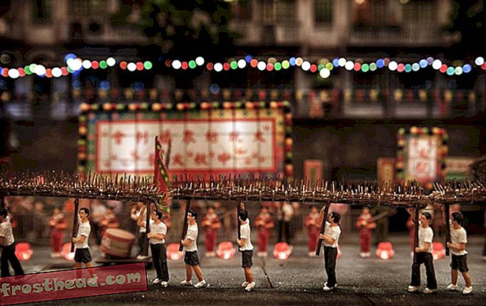 Need pisikesed kunstiteosed kujutavad kaduvat eluteed Hong Kongis