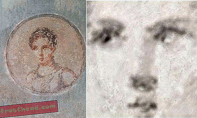 Кс-зракови откривају детаље портрета једном сакривеног под Везувијевим пепелом