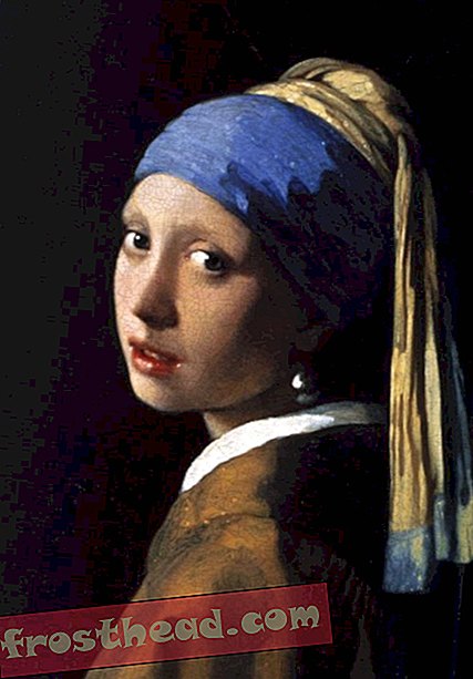 Tyttö helmikorvakorulla, 1665, Johannes Vermeer.