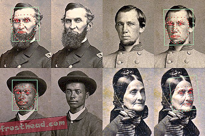 תוכנת זיהוי פנים מסייעת בזיהוי דמויות לא ידועות בתצלומי מלחמת אזרחים