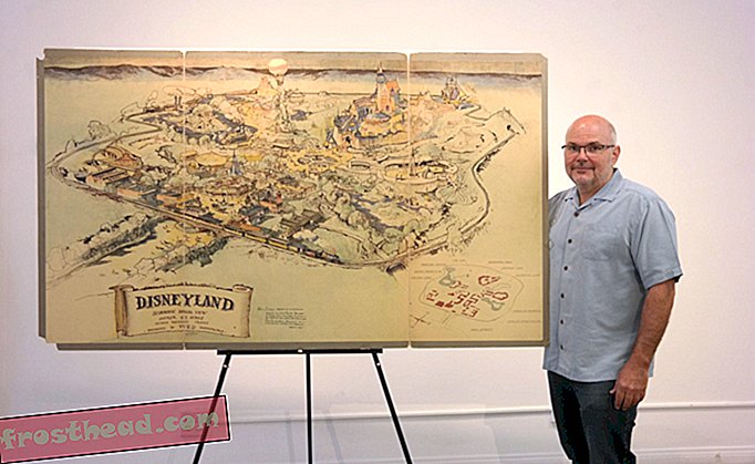 Оригинална мапа Валт Диснеи-а из Диснеиланд-а преусмјерена је на аукцију