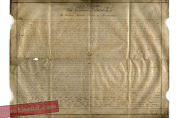 Trouvé: Une deuxième copie du parchemin de la déclaration d'indépendance