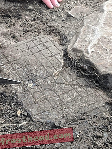 Des archéologues découvrent un plateau de jeu romain antique près du mur d'Hadrien