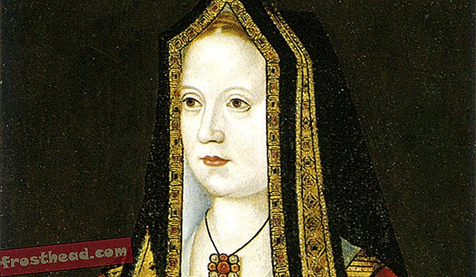 Elizabeth of York, fille aînée d'Elizabeth Woodville et d'Édouard IV, épousa Henry VII, unissant les maisons en guerre de York et de Lancaster.
