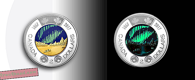 חדשות חכמות, רעיונות חדשות חכמים - מטבעות שני הדולר החדשים בקנדה זוהרים בחושך