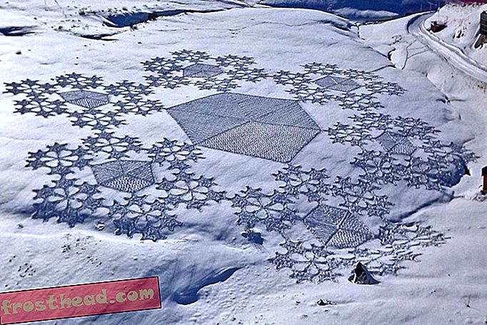 Estos impresionantes fractales están hechos de nieve