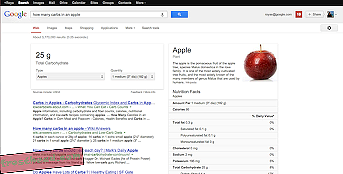 Google Akan Beritahu Anda Maklumat Pemakanan untuk Makanan