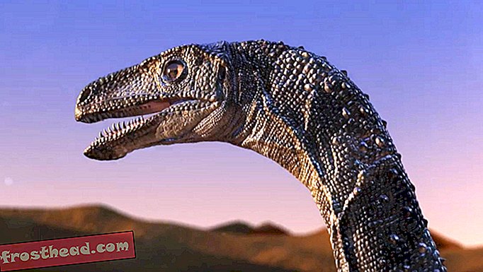 Ta mali brazilski dinozaver je tekel po puščavi na enem nogah