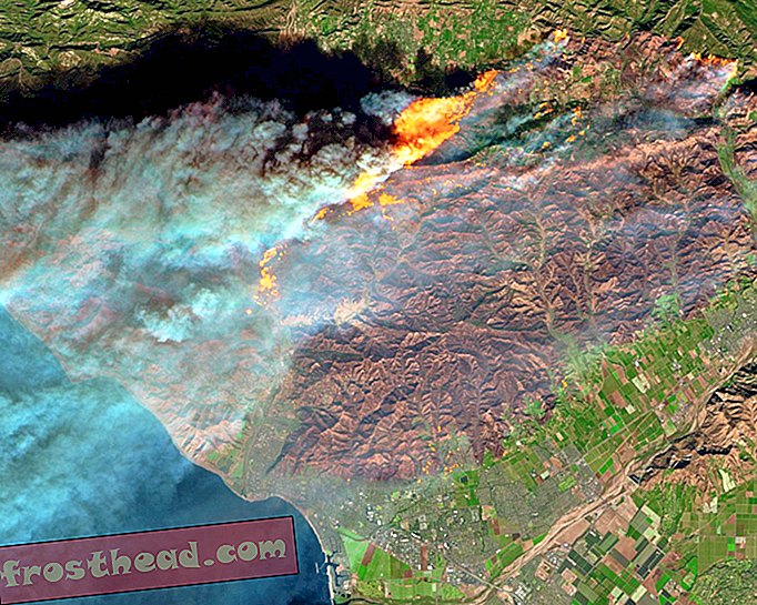 उपग्रह चित्रण कैलिफोर्निया वाइल्डफायर के भयावह तीव्रता को दर्शाता है