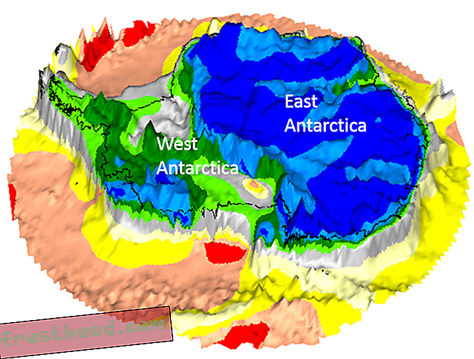 Schwerkraftkarte enthüllt tektonische Geheimnisse unter dem Eis von Antartica