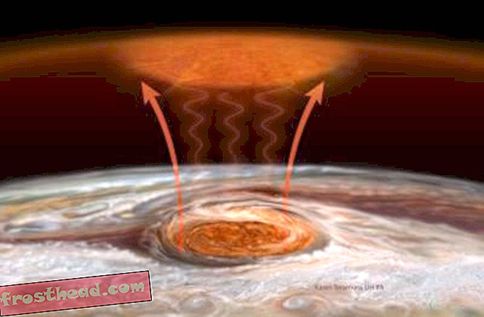 Jupiters großer roter Fleck ist auch glühend heiß