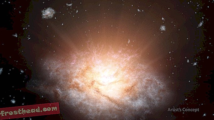 έξυπνες ειδήσεις, έξυπνες επιστήμες ειδήσεων - Βρέθηκαν: ένας γαλαξίας που λάμπει με το φως των 300 τρισεκατομμυρίων ήλιων