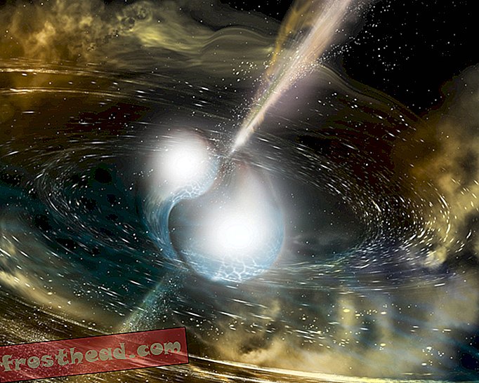 Los científicos detectan la chispa de la antigua colisión de estrellas de neutrones