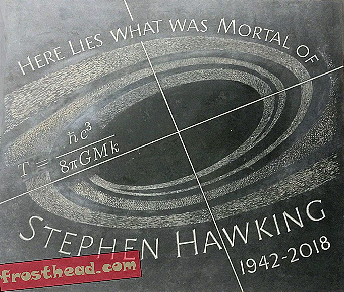 स्टीफन हॉकिंग का एक संदेश एक काले छेद के रास्ते पर है