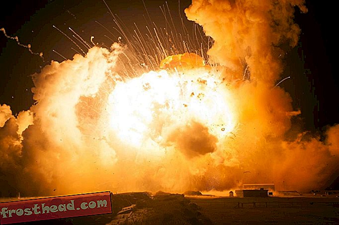 smarte nyheder, smarte nyhedsvidenskab - Antares rumfartøjseksplosion i forfærdeligt smuk detalje