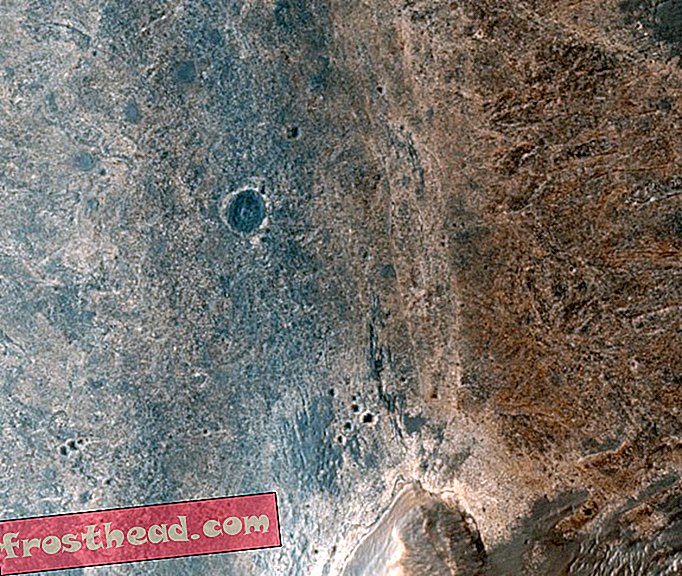 Kun jij de Mars Rover spotten in deze prachtige foto?