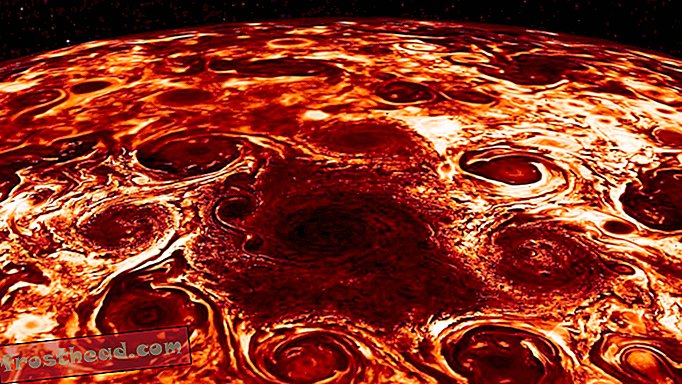 умные новости, умные новости науки - Новые данные Юноны дают беспрецедентный проблеск под бурной раковиной Юпитера
