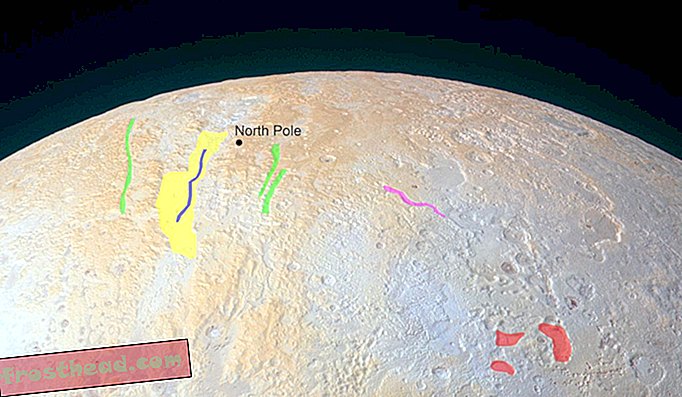 nutikad uudised, nutikad uudisteadused - Pluuto põhjapoolus on kanjonitega triibuline