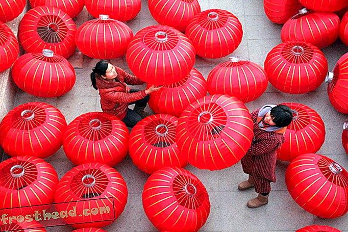 Fabricantes de lanternas da China estão se preparando para o novo ano
